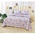 Cuvertura cu DOUĂ FEȚE pentru pat dublu din Bumbac Satinat cu model, Matlasata, 230x250cm, CVT91