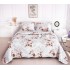 Cuvertura cu DOUĂ FEȚE pentru pat dublu din Bumbac Satinat cu model, Matlasata, 230x250cm, CVT98