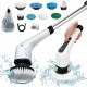 Perie electrica rotativa de curatate 9 in 1 – 9 capete multifunctionale, 2 viteze, maner telescopic PR91