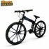 Bicicletă Caraiman, pliabilă, roți 26 inch, cu dublă suspensie, frâne pe disc, albastră 26ZDA