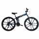 Bicicletă Caraiman, pliabilă, roți 26 inch, cu dublă suspensie, frâne pe disc, albastră 26ZDA BICICLETE ADULTI