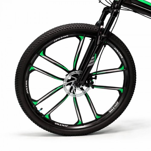 Bicicletă Caraiman, pliabilă, roți 26 inch, cu dublă suspensie, frâne pe disc, CAMELEON 26ZDC