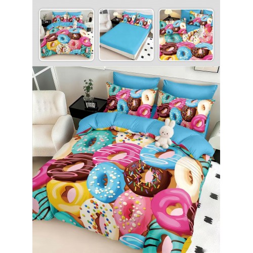 Lenjerie de pat 6 piese 5D cu elastic 180x200 – LF5DM11