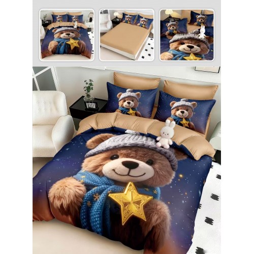 Lenjerie de pat 6 piese 5D cu elastic 180x200 – LF5DM17