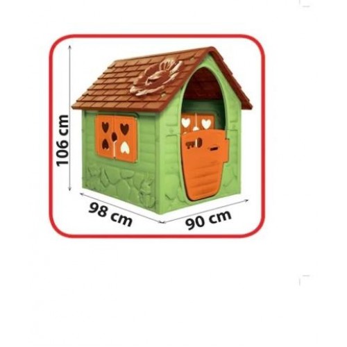 DOHANY Prima mea casuta de joaca de exterior pentru copii bej,plastic, 106x98x90cm, LOJ-10