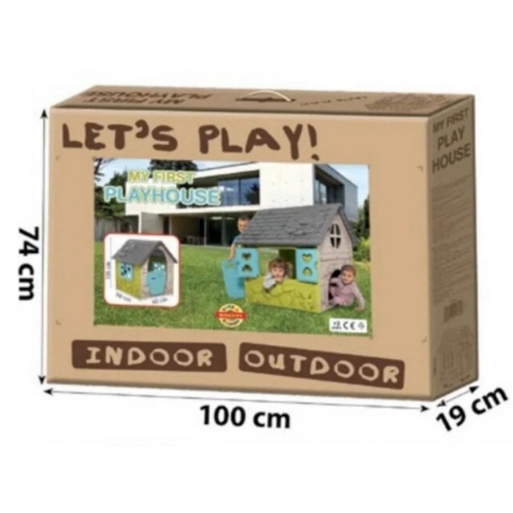 DOHANY Prima mea casuta de joaca de exterior pentru copii bej,plastic, 106x98x90cm, LOJ-10 CASUTE  GRADINA