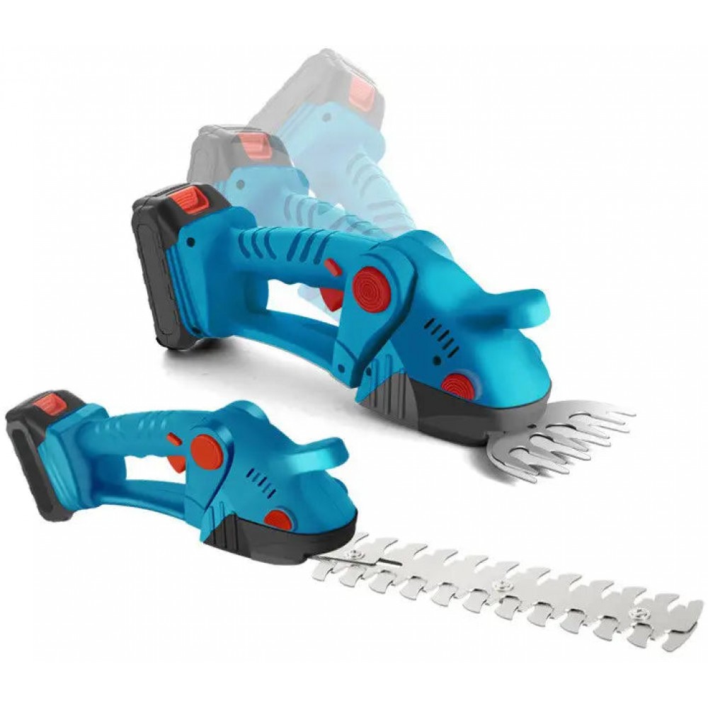 Foarfeca electrica 2 in 1 pentru gradina cu 2 acumulatori de 36V pentru tuns iarba, gard viu sau arbusti FOAR1