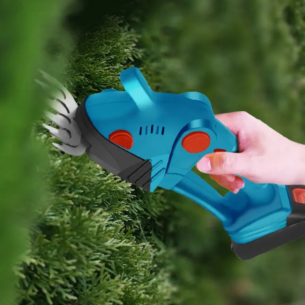 Foarfeca electrica 2 in 1 pentru gradina cu 2 acumulatori de 36V pentru tuns iarba, gard viu sau arbusti FOAR1