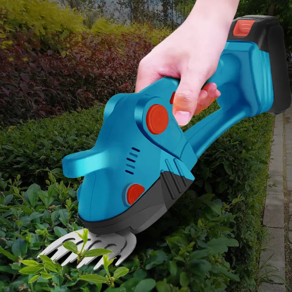 Foarfeca electrica 2 in 1 pentru gradina cu 2 acumulatori de 36V pentru tuns iarba, gard viu sau arbusti FOAR1