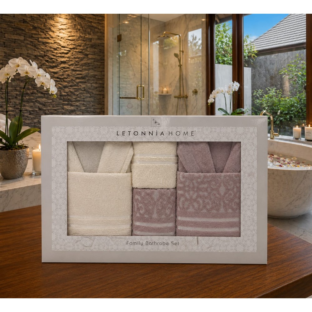 Set halate baie 6 piese – Eleganță și confort premium pentru întreaga familie SH2 ACCESORII BAIE