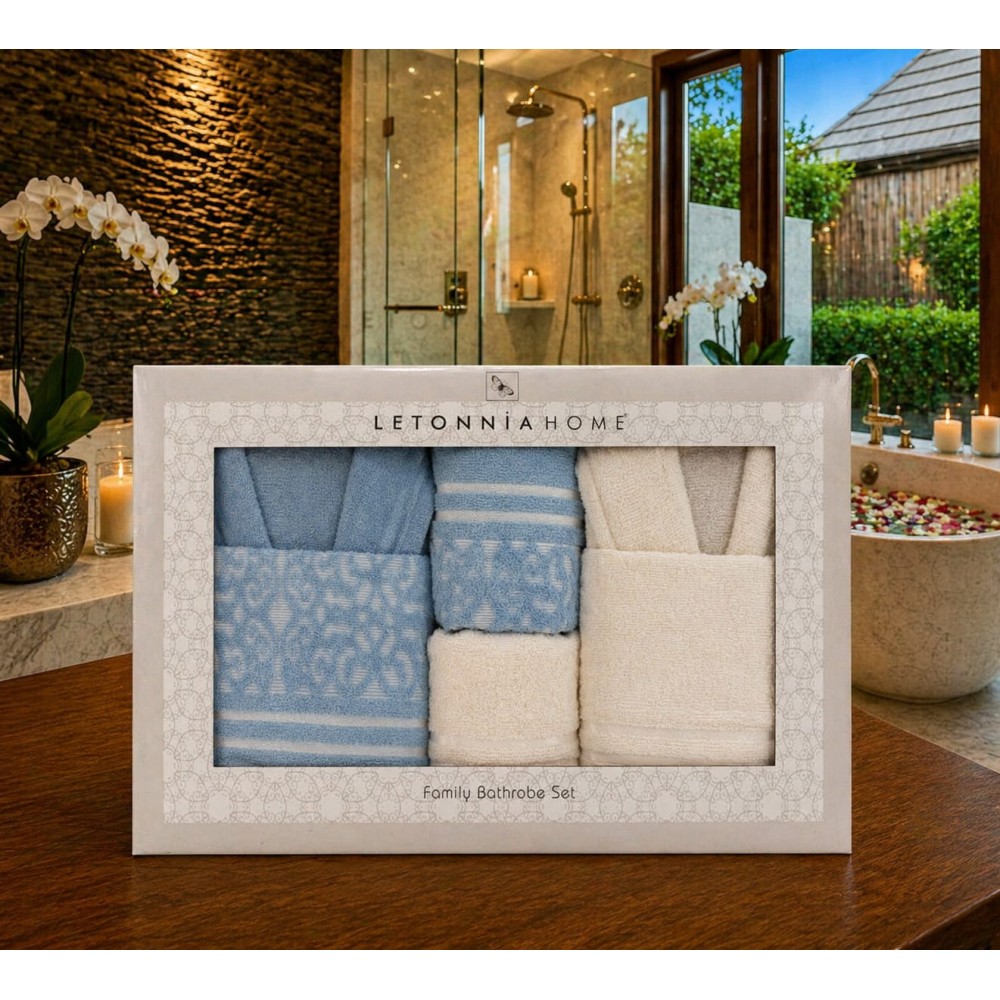 Set halate baie 6 piese – Eleganță și confort premium pentru întreaga familie SH3 ACCESORII BAIE