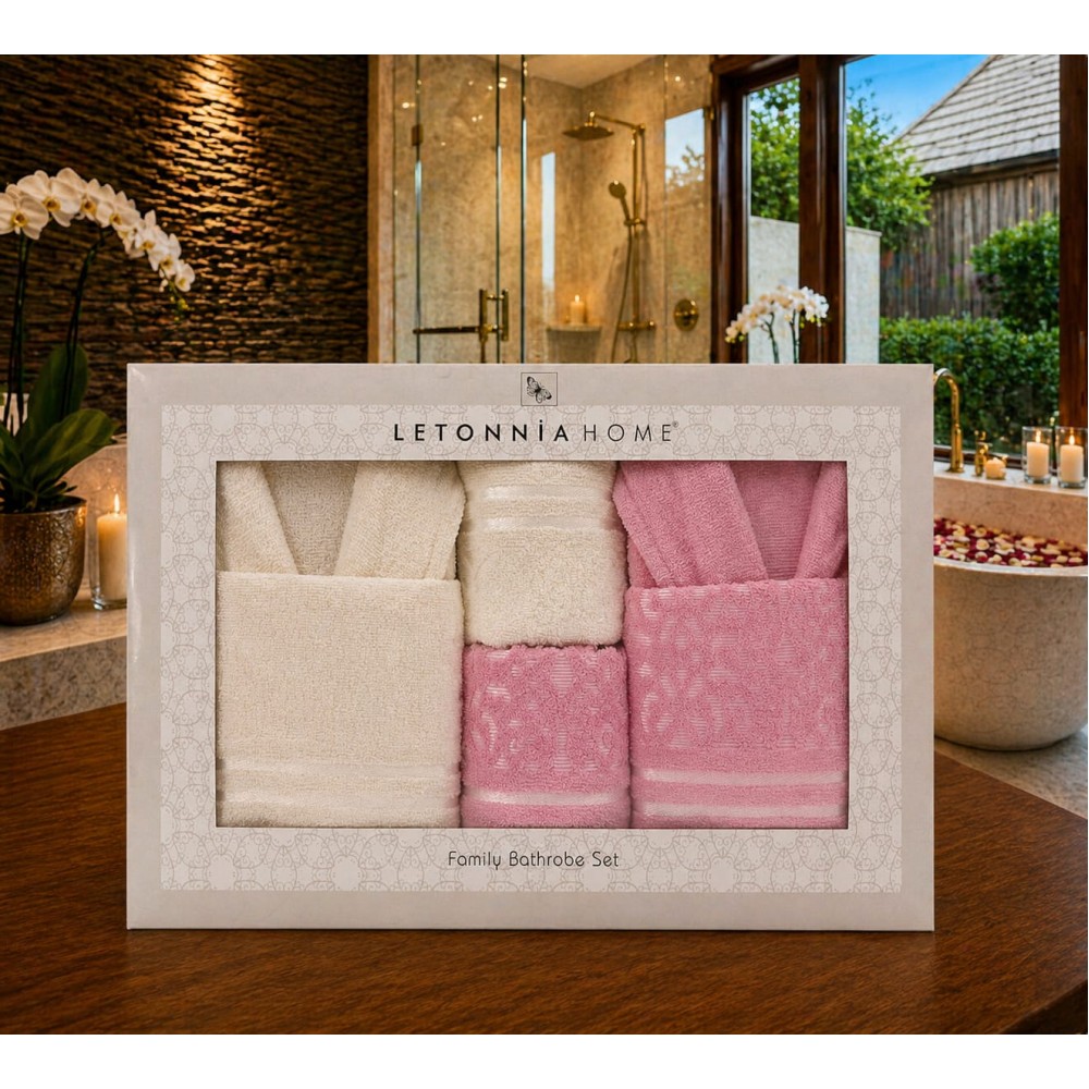 Set halate baie 6 piese – Eleganță și confort premium pentru întreaga familie SH4 ACCESORII BAIE