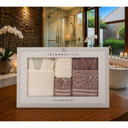 Set halate baie 6 piese – Eleganță și confort premium pentru întreaga familie SH12