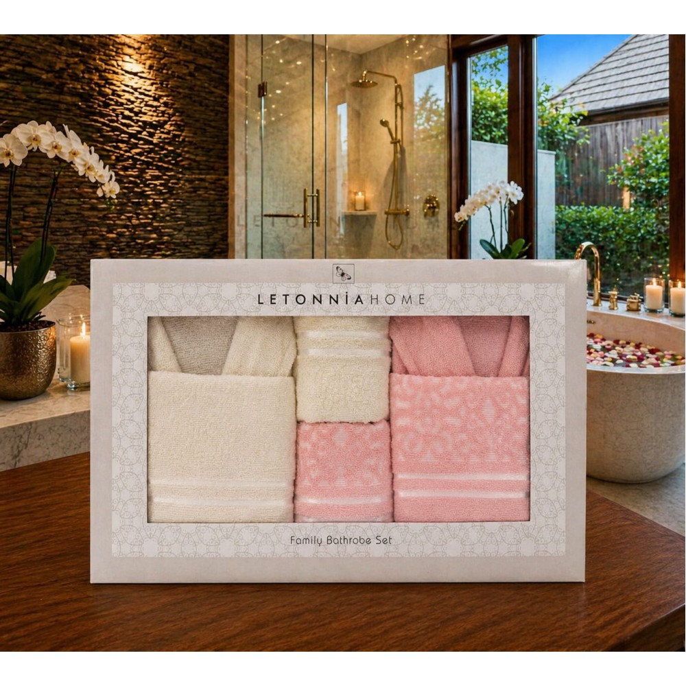 Set halate baie 6 piese – Eleganță și confort premium pentru întreaga familie SH13 ACCESORII BAIE