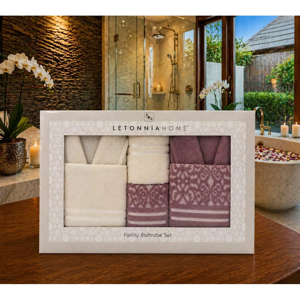 Set halate baie 6 piese – Eleganță și confort premium pentru întreaga familie SH14 ACCESORII BAIE