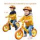 Bicicleta fara pedale de echilibru Dinozaur - PORTOCALIU CU GALBEN BD2 BICICLETE COPII