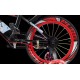Bicicleta copii 5-7 ani cu roti ajutatoare si bidon pentru apa in suport JHT, 16 inch, Rosu