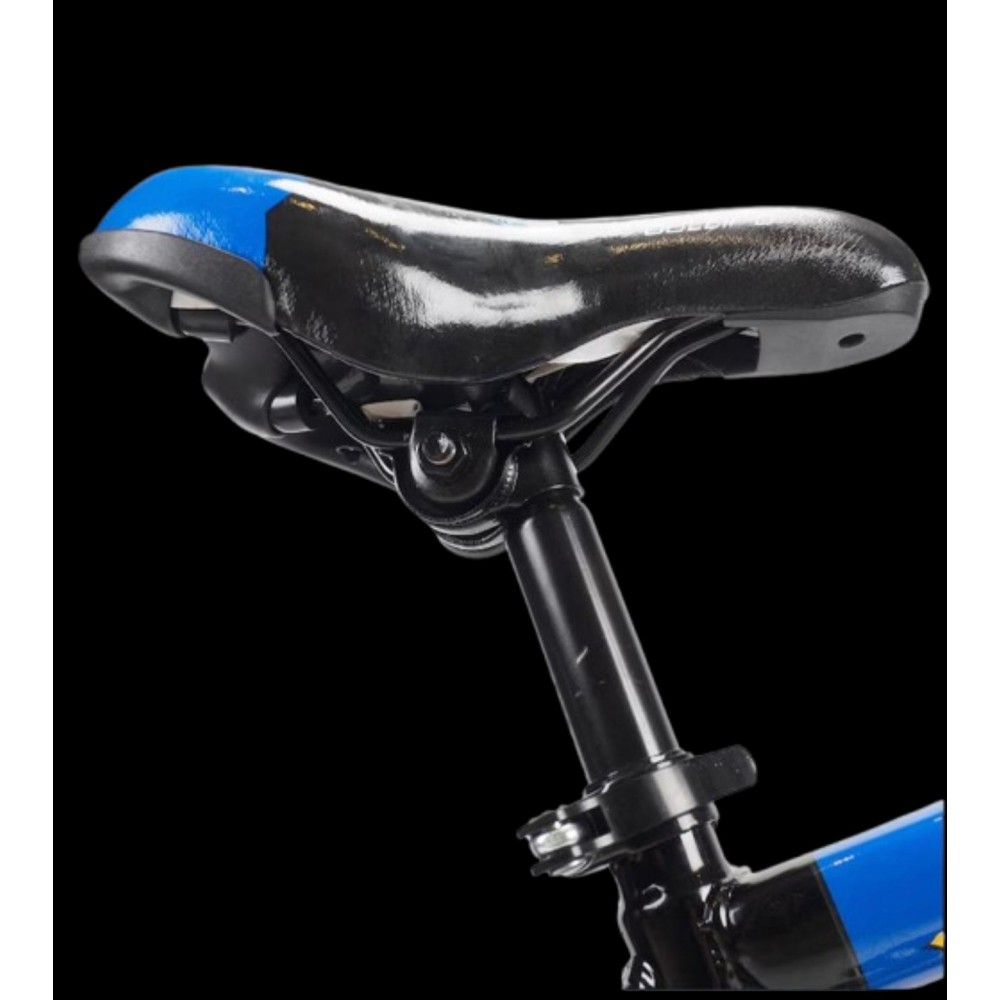 Bicicleta copii 5-7 ani cu roti ajutatoare si bidon pentru apa in suport JHT, 16 inch, albastru
