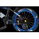 Bicicleta copii 5-7 ani cu roti ajutatoare si bidon pentru apa in suport JHT, 16 inch, albastru