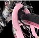 Bicicleta copii 10-14 ani cu roti ajutatoare si bidon pentru apa in suport JHT, 20 inch, Roz