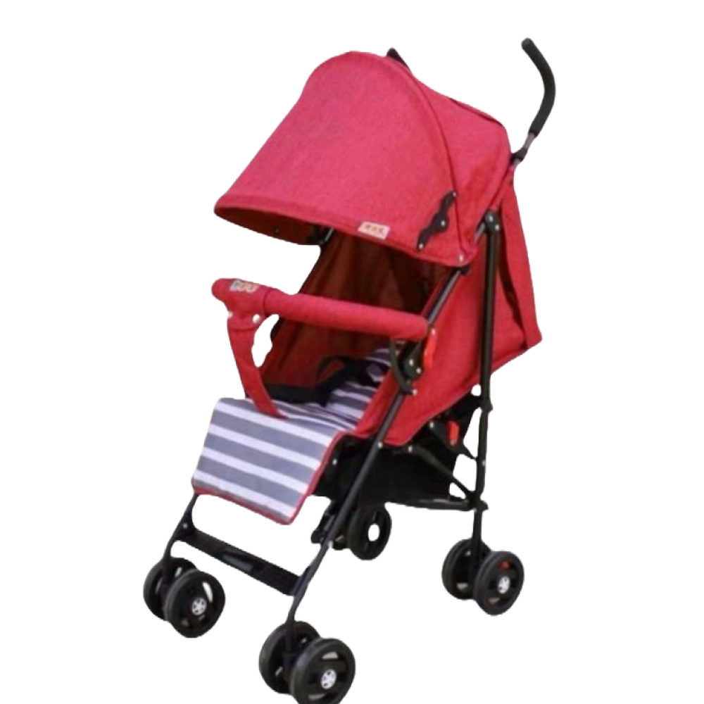 Carucior sport, cu pozitie de somn, strangere tip umbrela, rosu S500D4 CARUCIOARE COPII