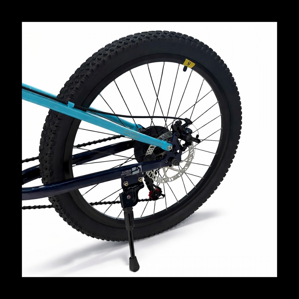 Bicicletă Caraiman, roți 26 inch, cu dublă suspensie, frâne pe disc, 26 GTR-601 Albastru Cameleon BICICLETE ADULTI