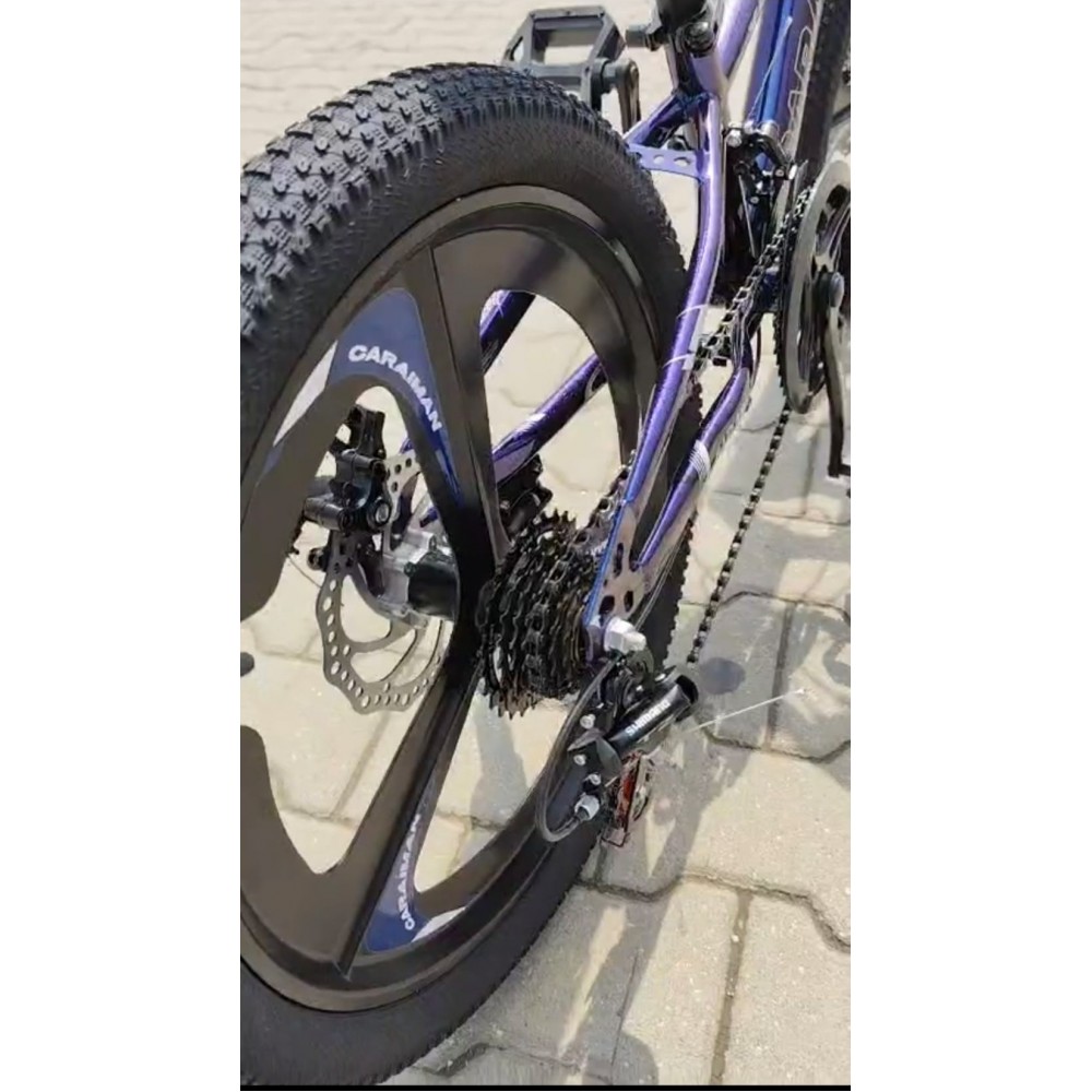 Bicicletă Caraiman, roți 20 inch, cadru oțel, frâne pe disc, mov BICICLETE COPII