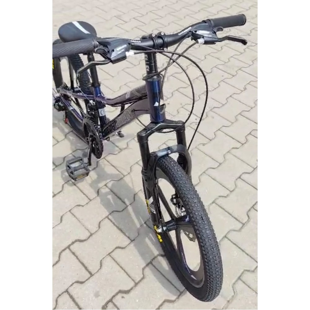 Bicicletă Caraiman, roți 20 inch, cadru oțel, frâne pe disc, mov BICICLETE COPII