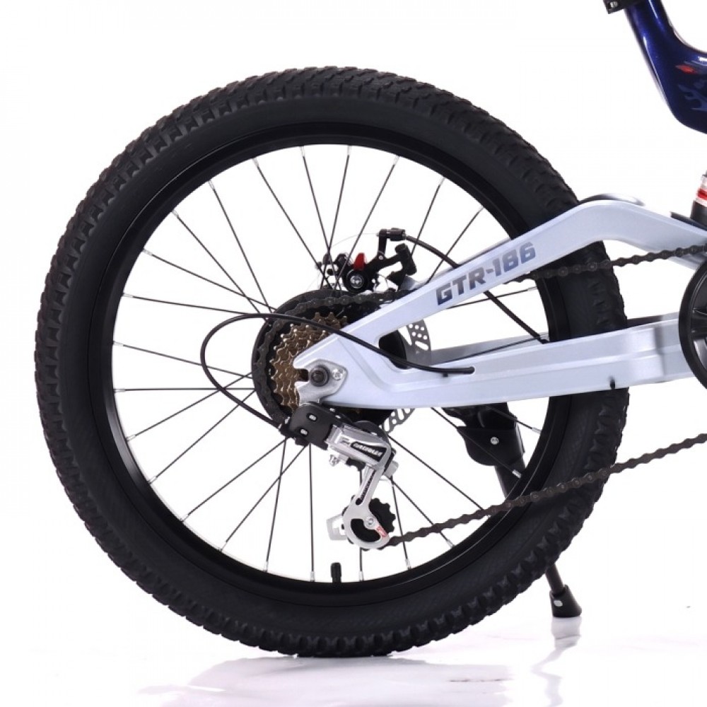 Bicicletă Caraiman, roți 20 inch, cu dublă suspensie, frâne pe disc, 20 GTR-186 roz BICICLETE COPII