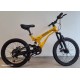 Bicicletă Caraiman, roți 20 inch, cu dublă suspensie, frâne pe disc, 20 GTR-186 AURIU BICICLETE COPII