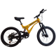Bicicletă Caraiman, roți 20 inch, cu dublă suspensie, frâne pe disc, 20 GTR-186 AURIU BICICLETE COPII