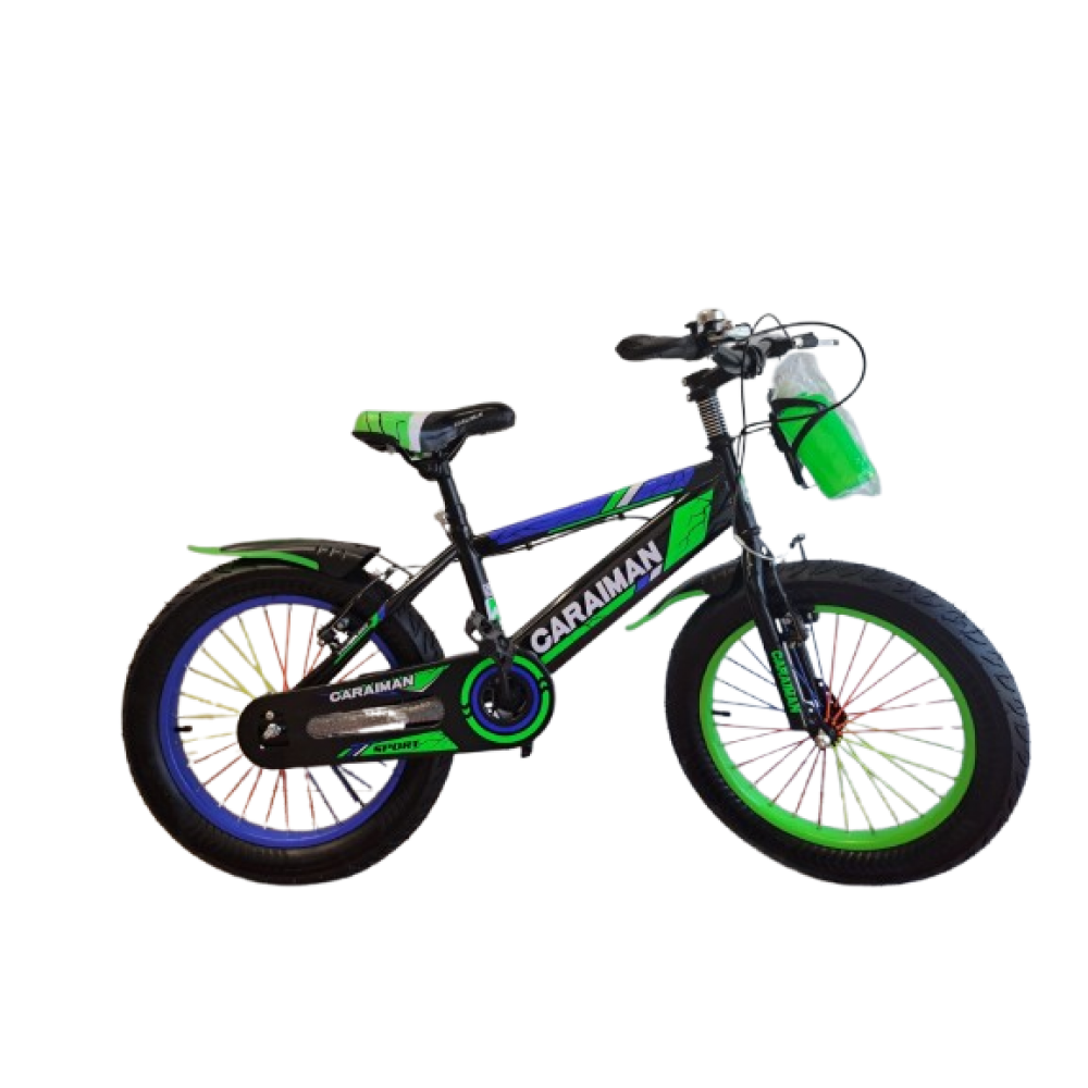 Bicicleta copii 16 inch Caraiman cu jante duble 16-Hm verde BICICLETE COPII