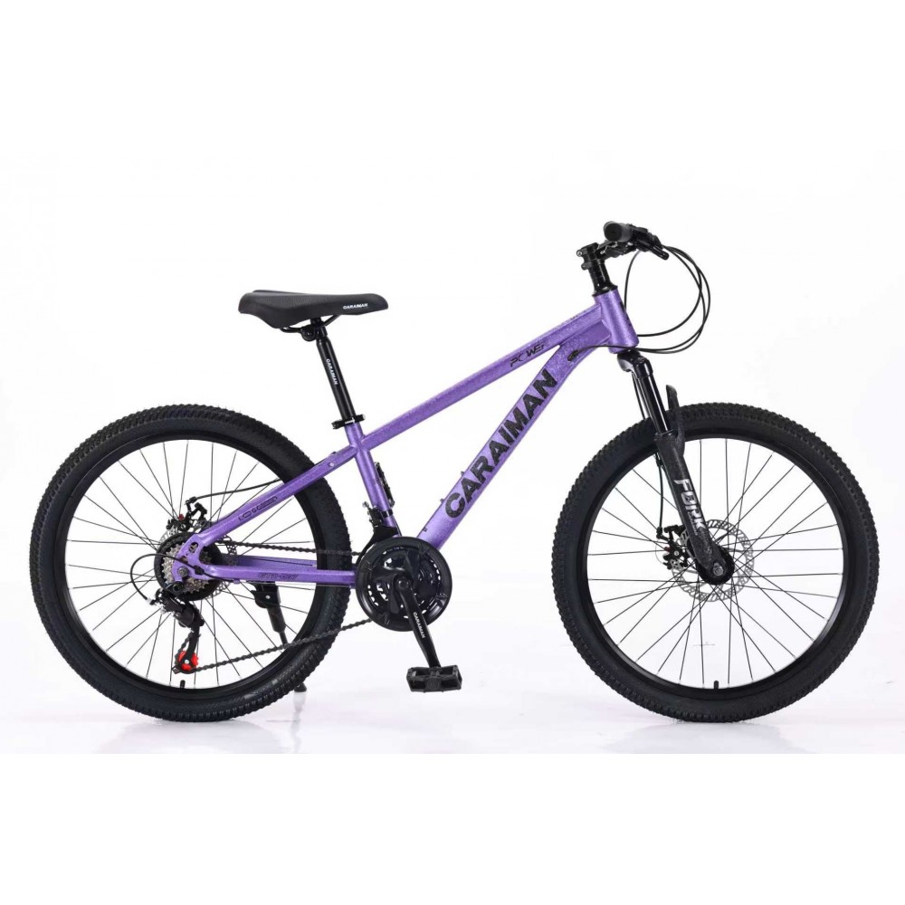 Bicicleta MTB cu Roti de 24 GTR-007, 21 Viteze, Manete Secventiale Shimano, gri/negru BICICLETE ADULTI