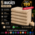 Set 5 Prosoape 70x130 cm Bumbac Premium - Groase, Moi si Absorbante SPROS3