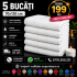Set 5 Prosoape 70x130 cm Bumbac Premium - Groase, Moi si Absorbante SPROS4