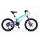 Bicicletă Caraiman, roți 20 inch, cu dublă suspensie, frâne pe disc, 20 GTR-186 TURQOISE BICICLETE COPII