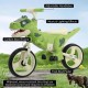 Bicicleta de echilibru copii Verde Dinozaur cu Lumini si Sunete BFPD1