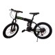 Bicicletă Caraiman, 20ZD, pliabilă, roți 20 inch, cu dublă suspensie, frâne pe disc, verde 20ZD1