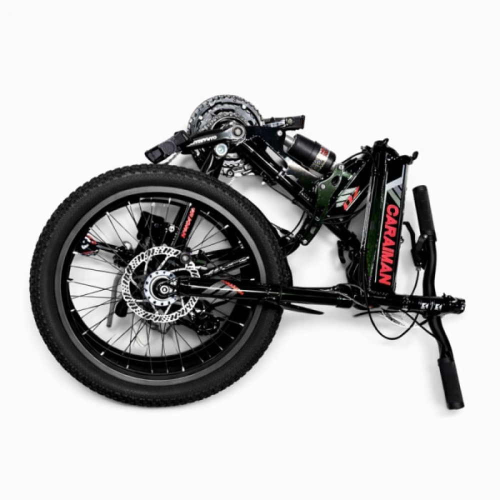 Bicicletă Caraiman, 20ZD, pliabilă, roți 20 inch, cu dublă suspensie, frâne pe disc, ROSU 20ZD2 BICICLETE COPII