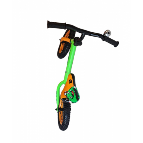Bicicleta de echilibru Caraiman DS Bike roti 12” verde-portocaliu sa ergonomica BFPT1