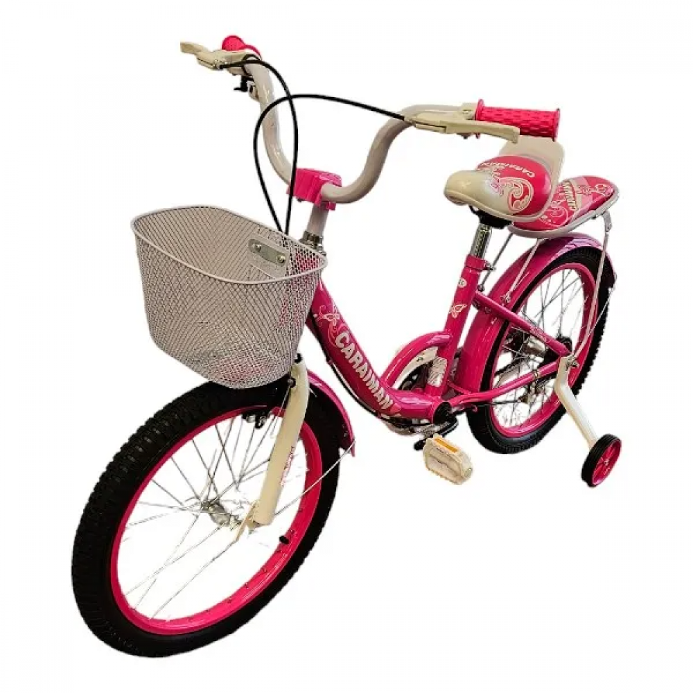 Bicicleta Caraiman, 14G, 14 inch, Roti Ajutatoare, Varsta 3-5 ani, Roz BICICLETE COPII