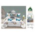Lenjerie de Pat 2 Persoane 4 Piese cu Elastic – Model Modern, CEARCEAF CU ELASTIC 180X200,LTY46