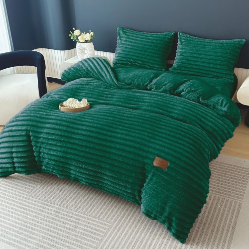 Lenjerie Cocolino pat dublu ,tip raiat,  4 piese, cu ELASTIC 180X200 LCTRC4