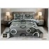 Cuvertura  pentru pat dublu din Bumbac  cu model, Matlasat, 230x250cm, CVCFT RO-02