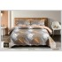 Cuvertura  pentru pat dublu din Bumbac  cu model, Matlasat, 230x250cm, CVCFT RO-08