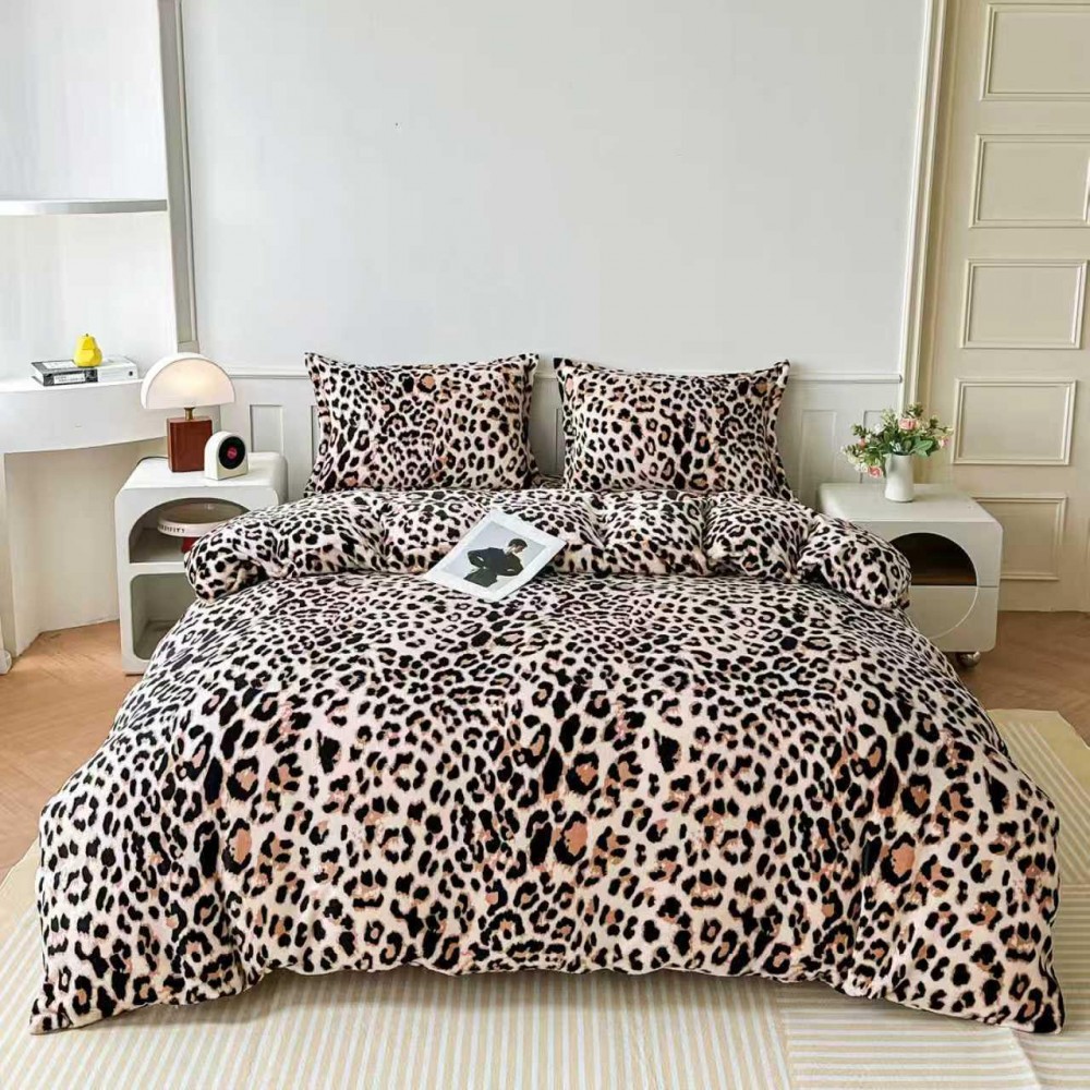 Lenjerie Cocolino 4 piese cu elastic pentru pat dublu 180X200 LCCF5 Lenjerii cocolino 4 piese cu ELASTIC