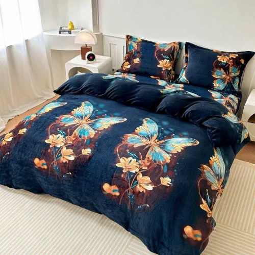 Lenjerie Cocolino 4 piese cu elastic pentru pat dublu 180X200 LCCF13
