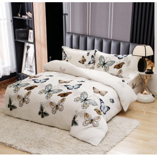 Lenjerie Cocolino 4 piese cu elastic pentru pat dublu 180X200 LCCF14
