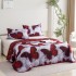 Set 3 Cuvertura dubla de lux din Catifea, Cuvertura de 230x250 cm, Cu 2 fete de perna 55 x 75cm, CVCP12