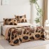Set 3 Cuvertura dubla de lux din Catifea, Cuvertura de 230x250 cm, Cu 2 fete de perna 55 x 75cm, CVCP15